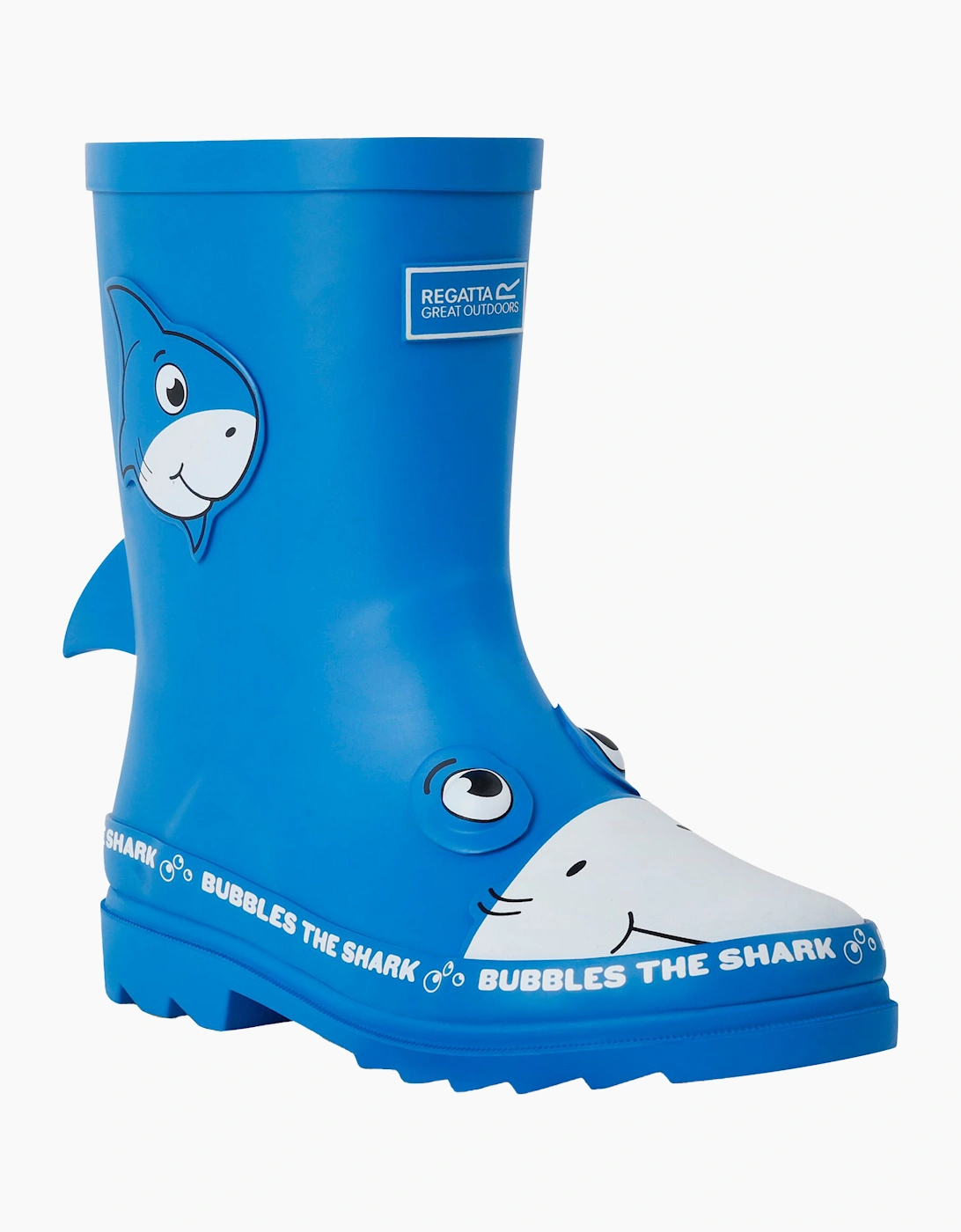 Regatta Regatta Childrens/Kids Mudplay II Bubbles The Shark Wellington Boots - Blue