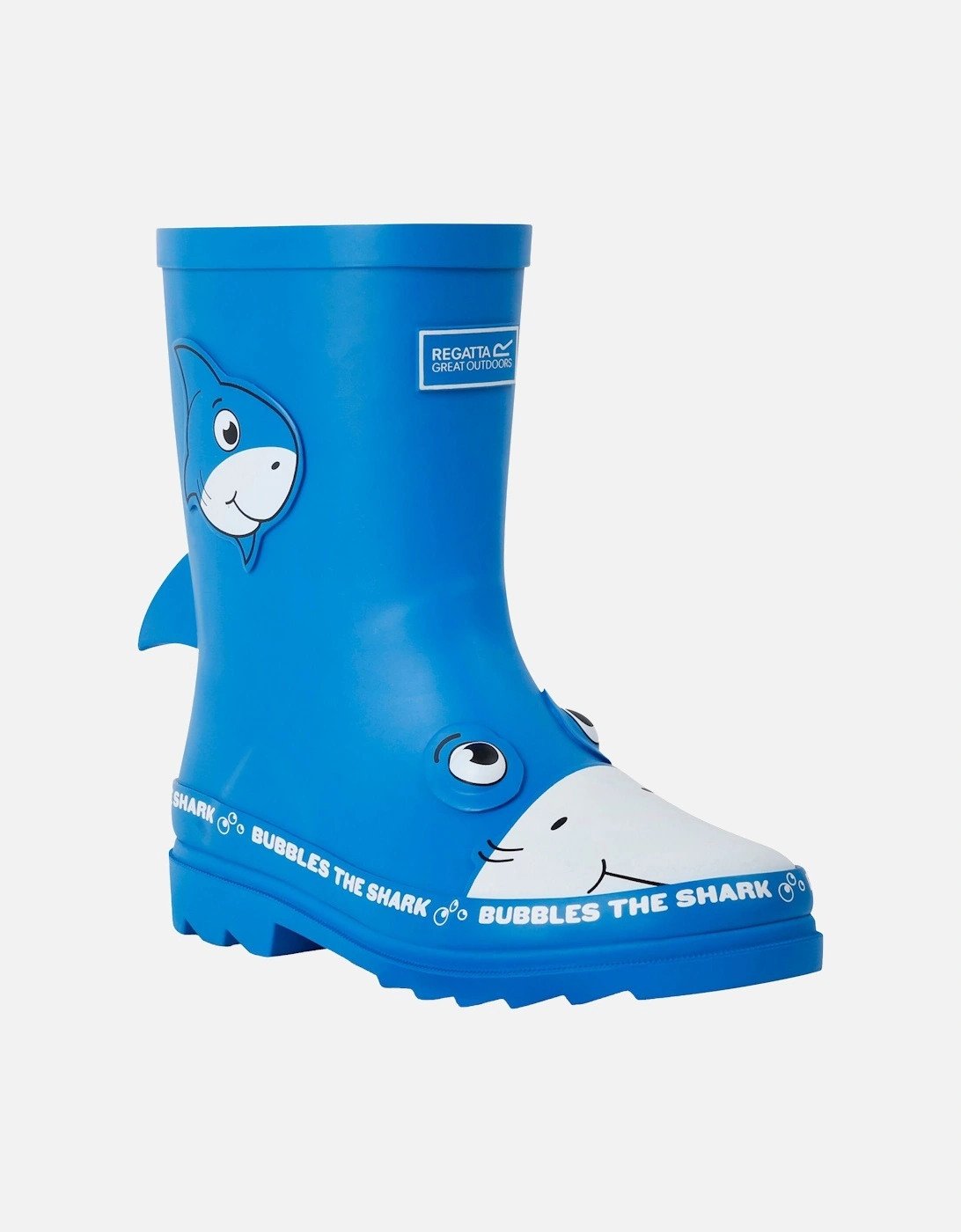 Childrens/Kids Mudplay II Bubbles The Shark Wellington Boots, 6 of 5