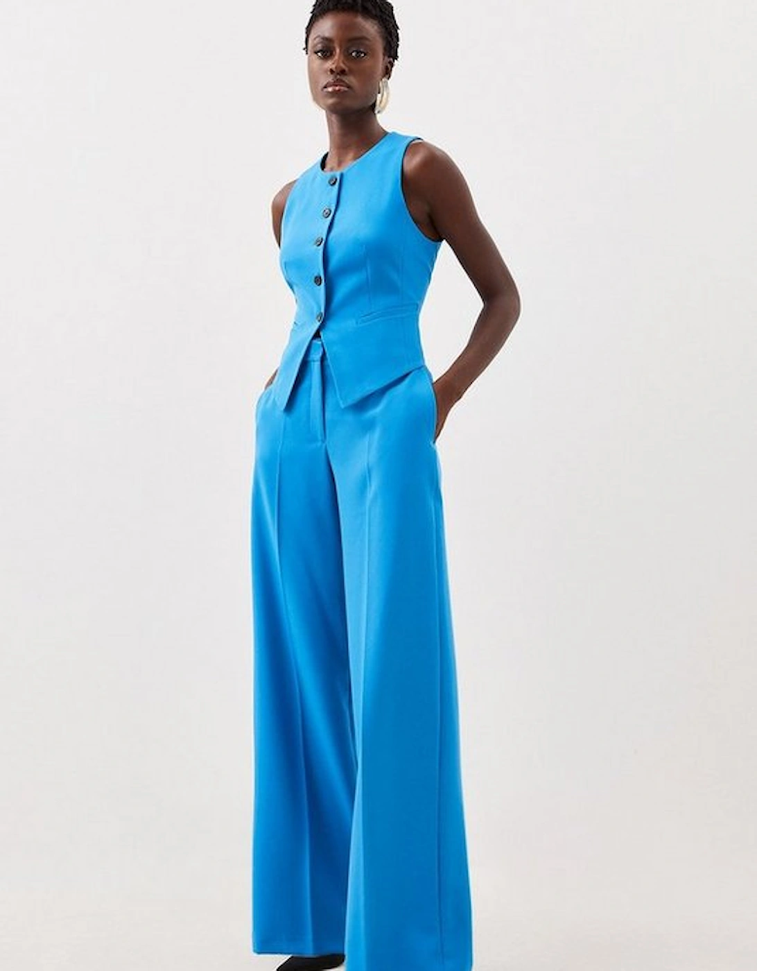 Tailored Stretch Wide Leg Trouser, 5 of 4