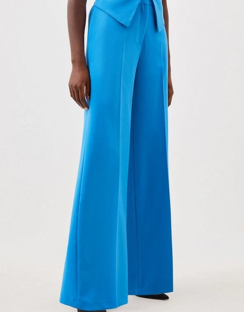 Tailored Stretch Wide Leg Trouser