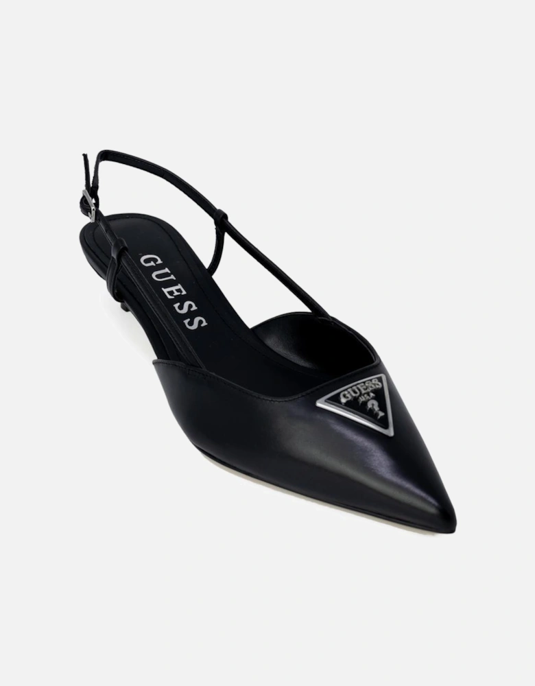 Pointed Toe Buckle Fastening Pumps Shoes Women - Black