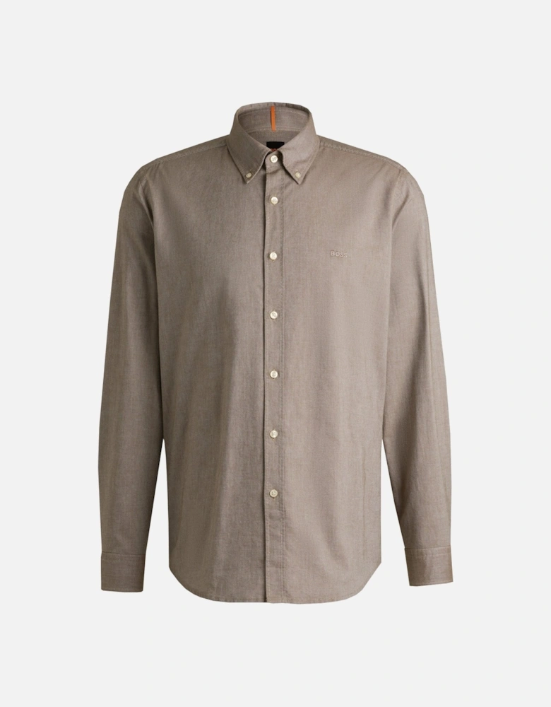 Men's Beige Ricket Long Sleeved Shirt