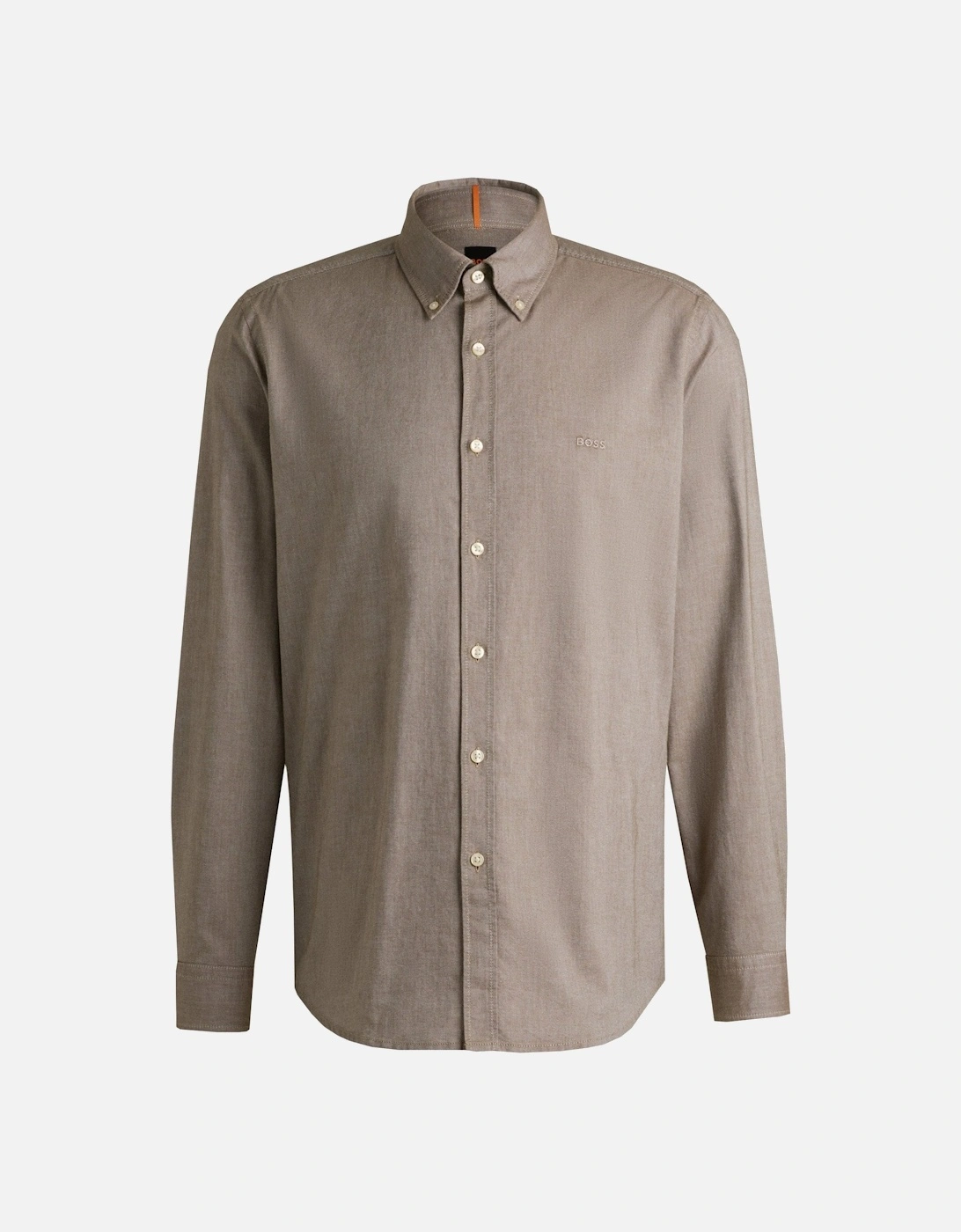 Men's Beige Ricket Long Sleeved Shirt, 5 of 4