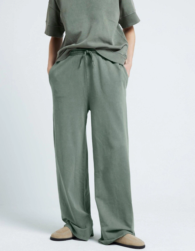 Wide Leg Jogger - Khaki