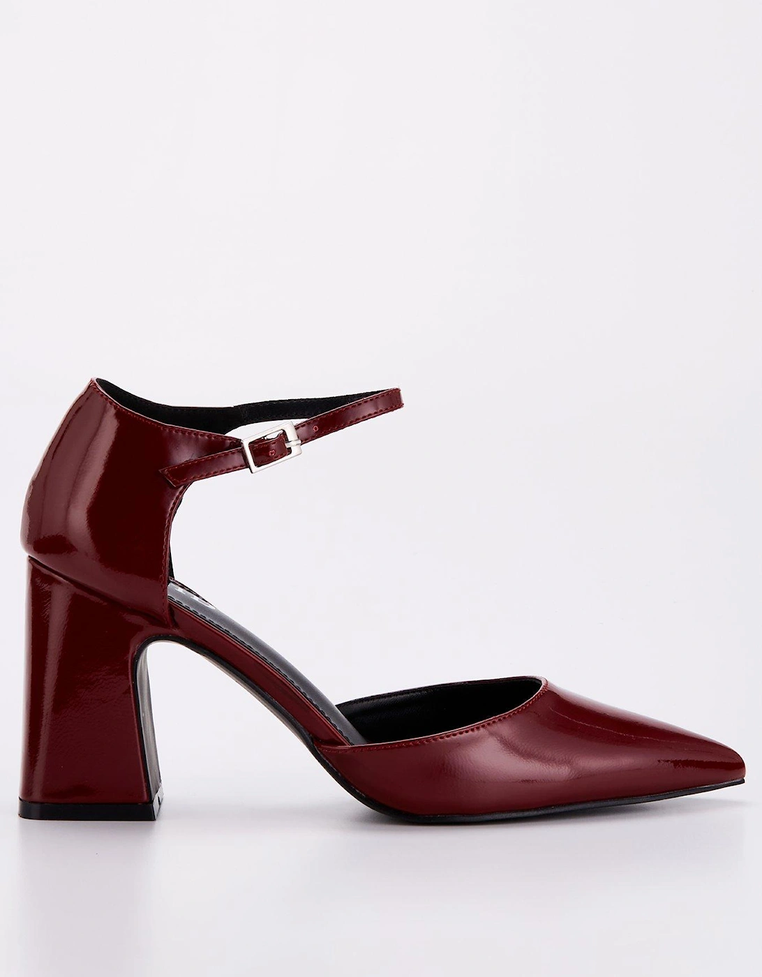 Sake Heeled Shoes - Burgundy - Dark Red, 8 of 7