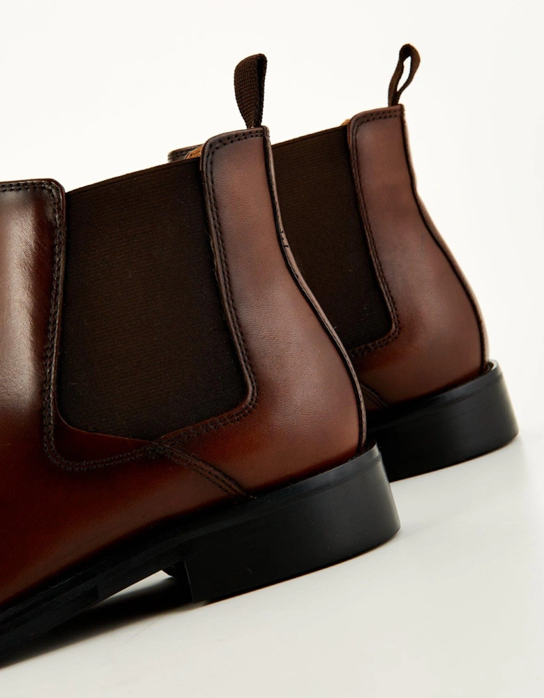 Leather Chelsea Boot - Brown