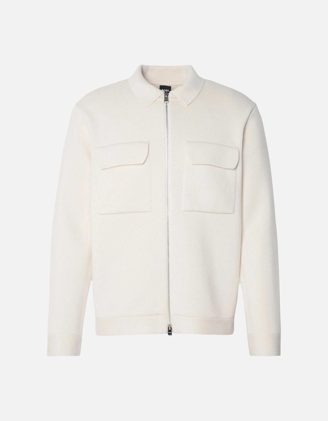 P Bellotto Zip Cardigan White, 6 of 5