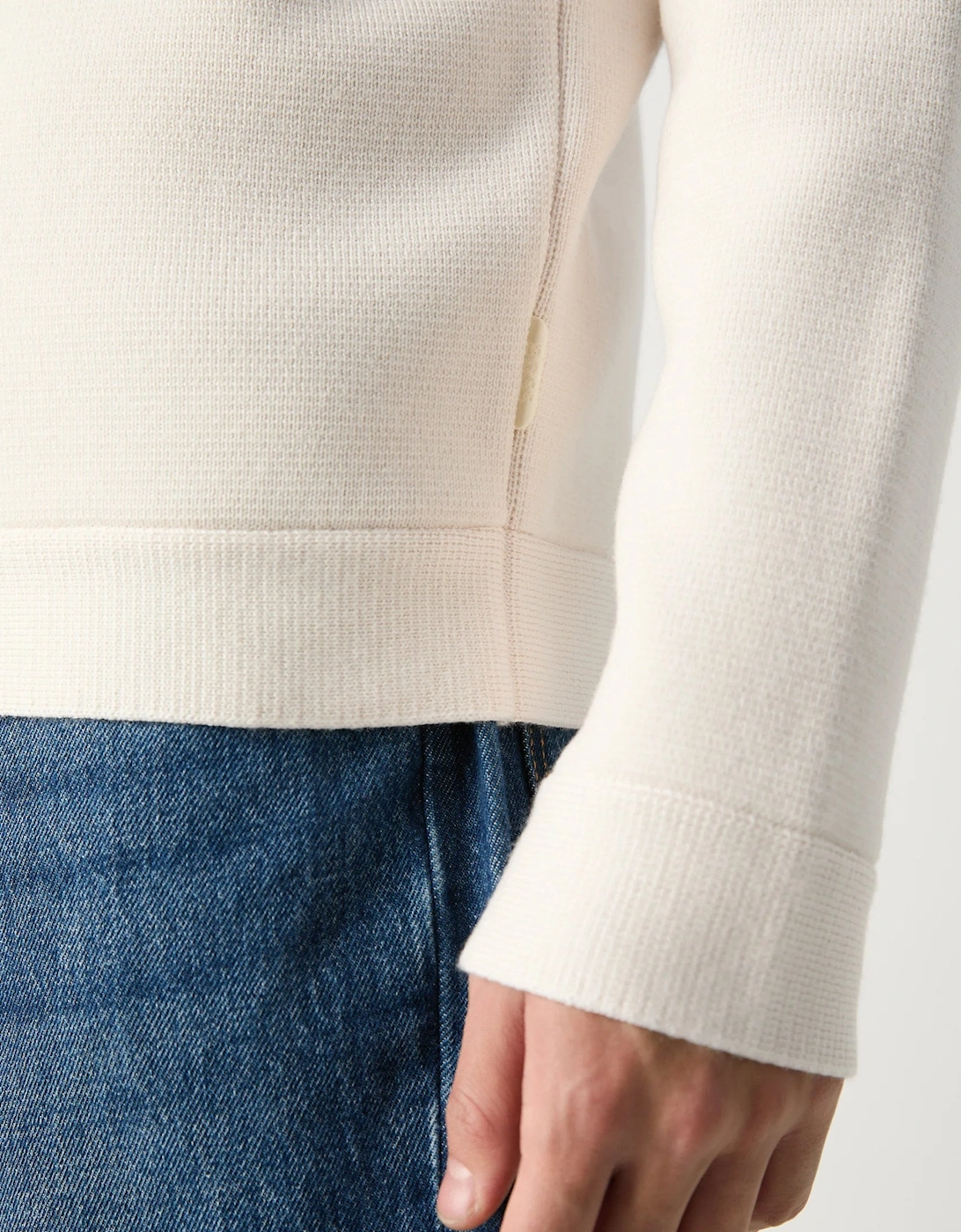 P Bellotto Zip Cardigan White