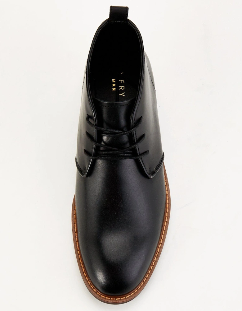 Leather Chukka Boot - Black