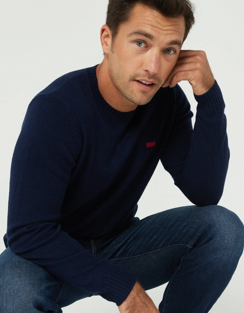 Levis Original Housemark Logo Jumper - Navy