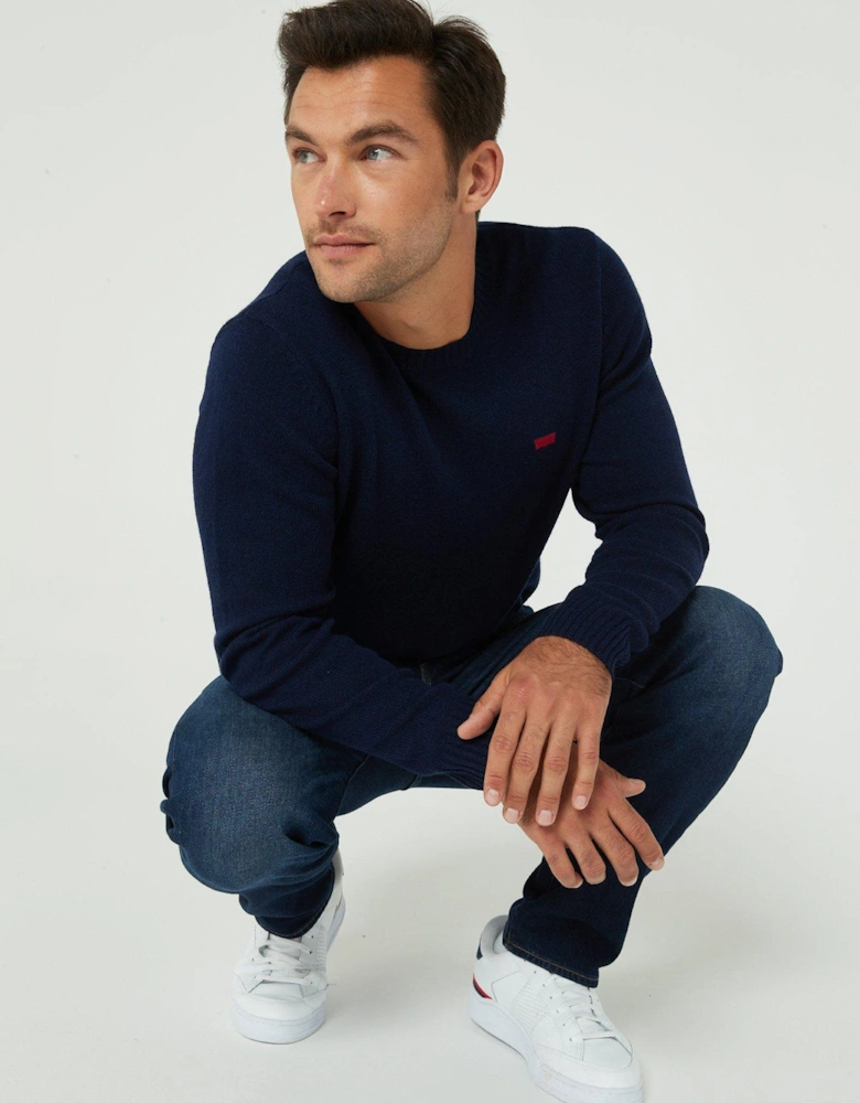 Levis Original Housemark Logo Jumper - Navy