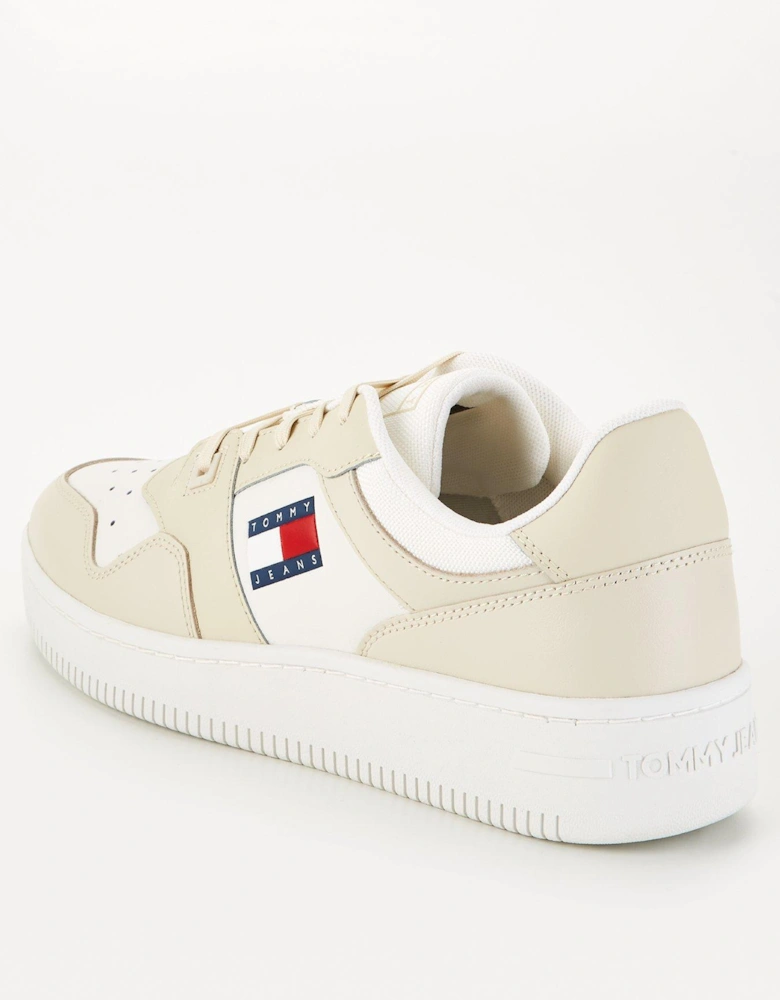 Retro Basket Trainer - Cream