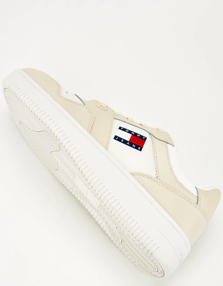 Retro Basket Trainer - Cream