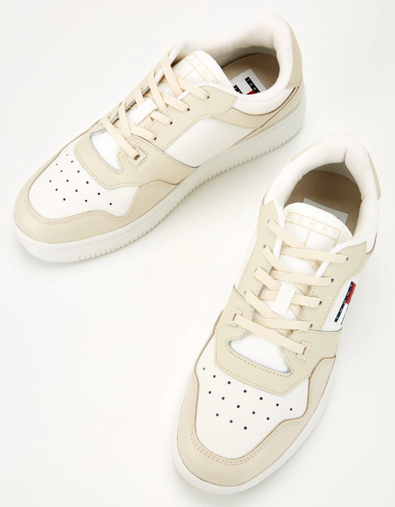 Retro Basket Trainer - Cream