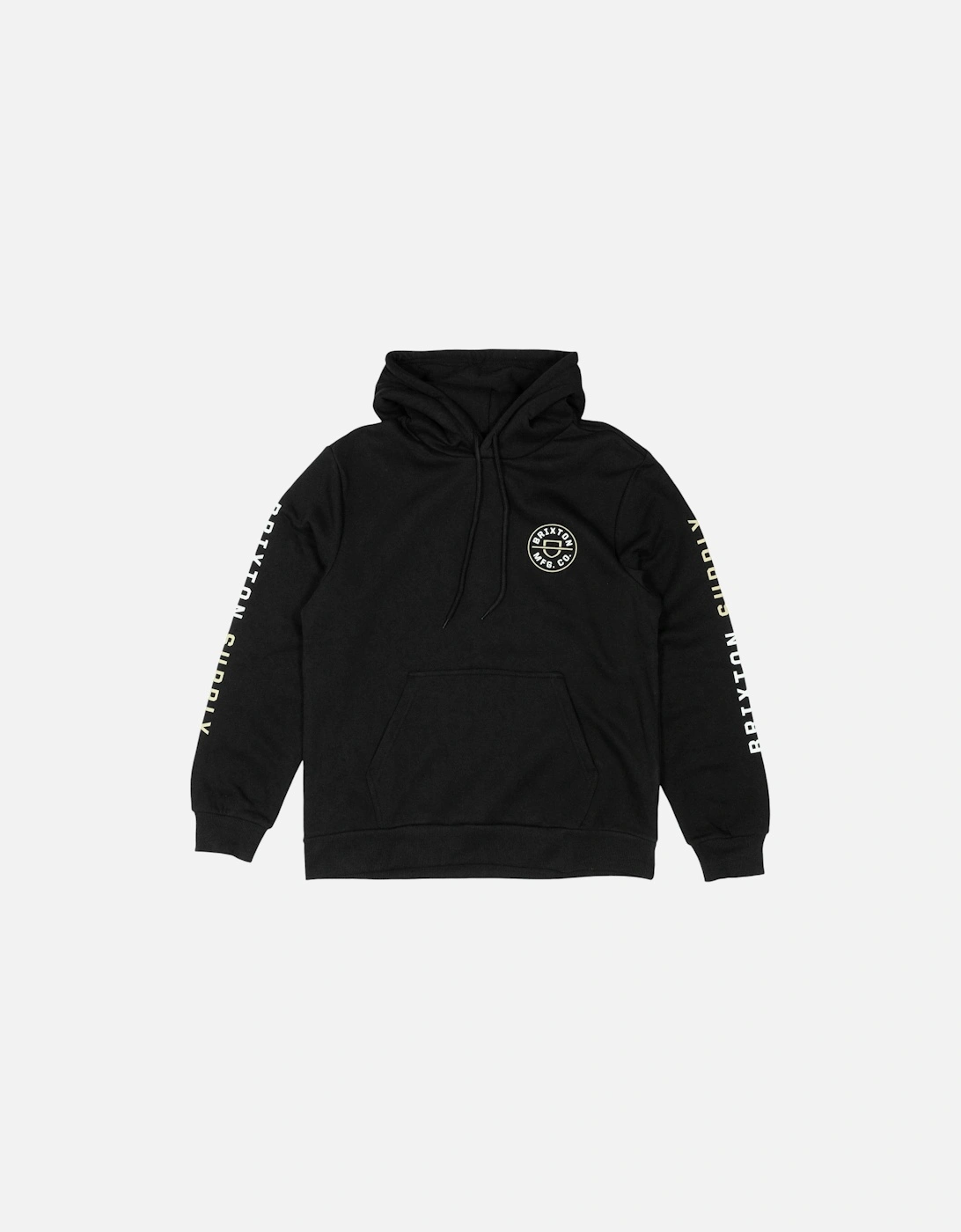 Crest Hooded Sweatshirt - Black/Sand/White