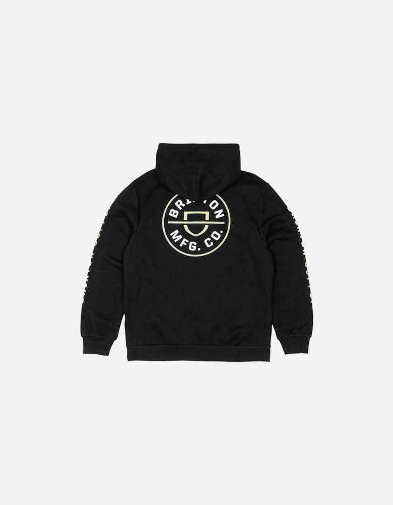 Crest Hooded Sweatshirt - Black/Sand/White