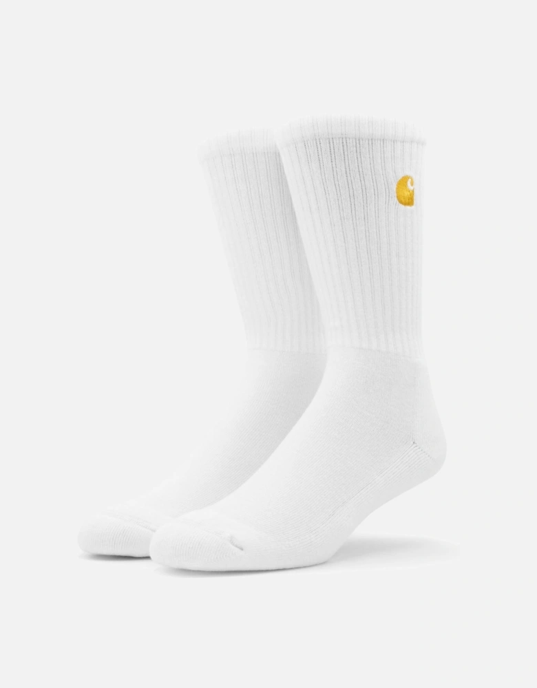 Chase Socks - White/Gold