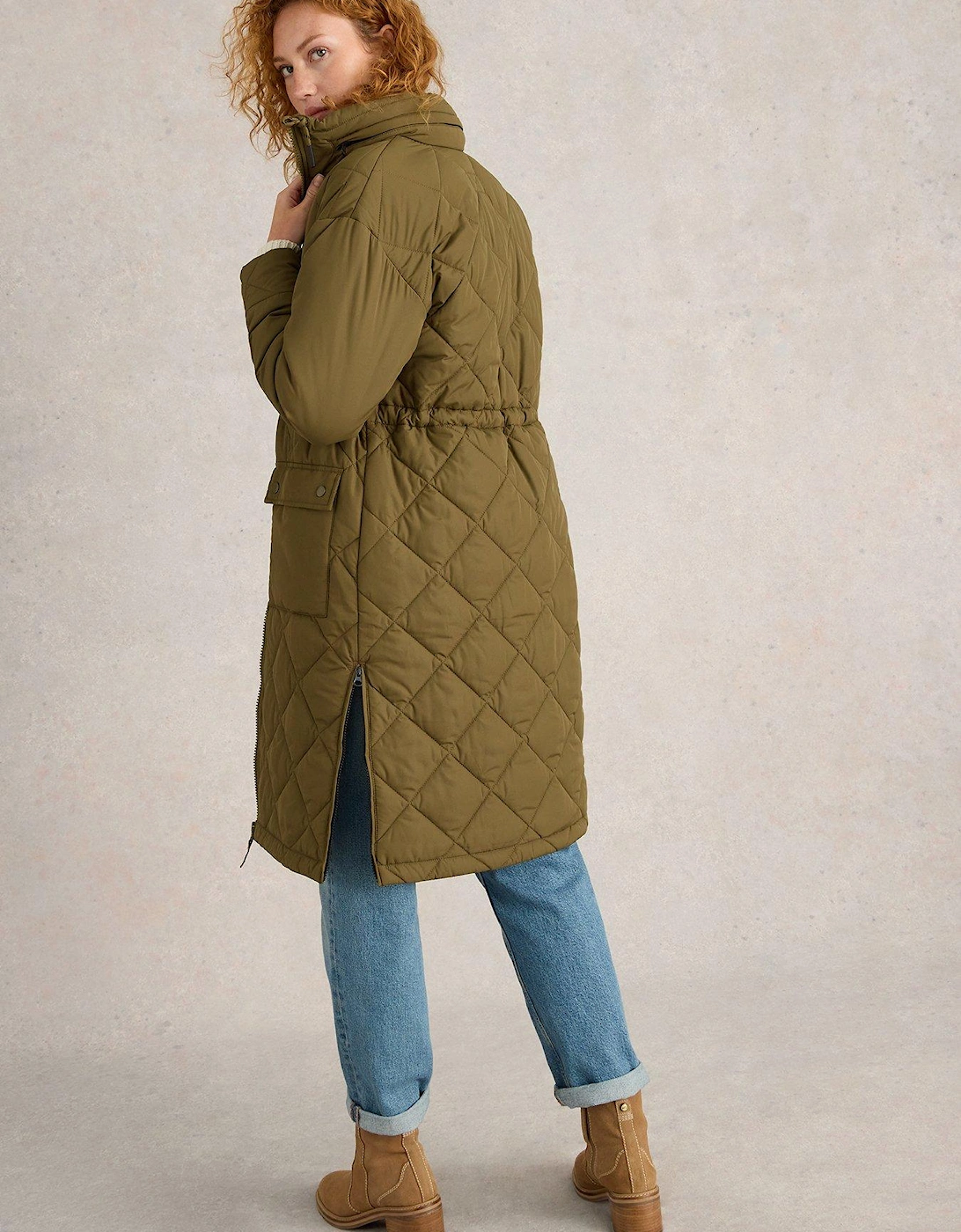 Lorena Quilted Coat - Green