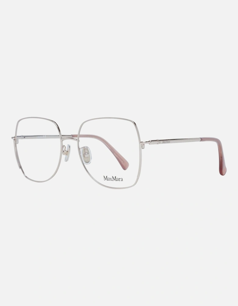 Gold Metal Trapezium Glasses with Plastic Demo Lenses - 55-17-140