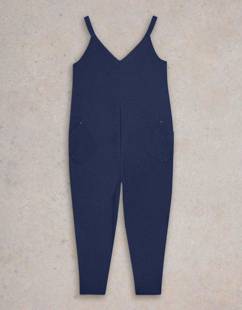 Selina Jersey Jumpsuit - Navy