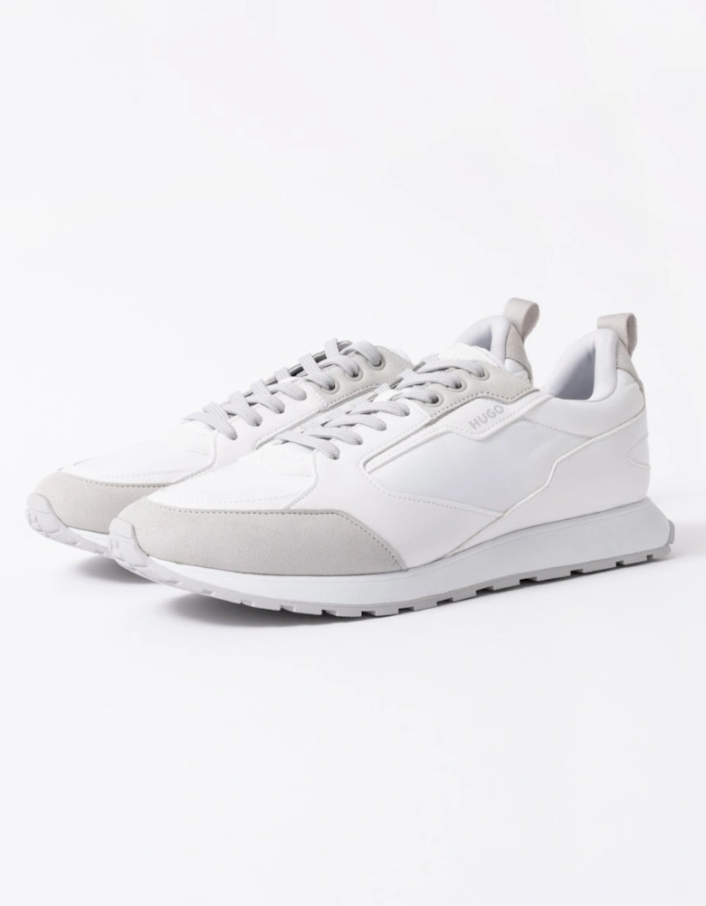 HUGO Icelin Runn Mens Mixed-Material Trainers with Branded Accents