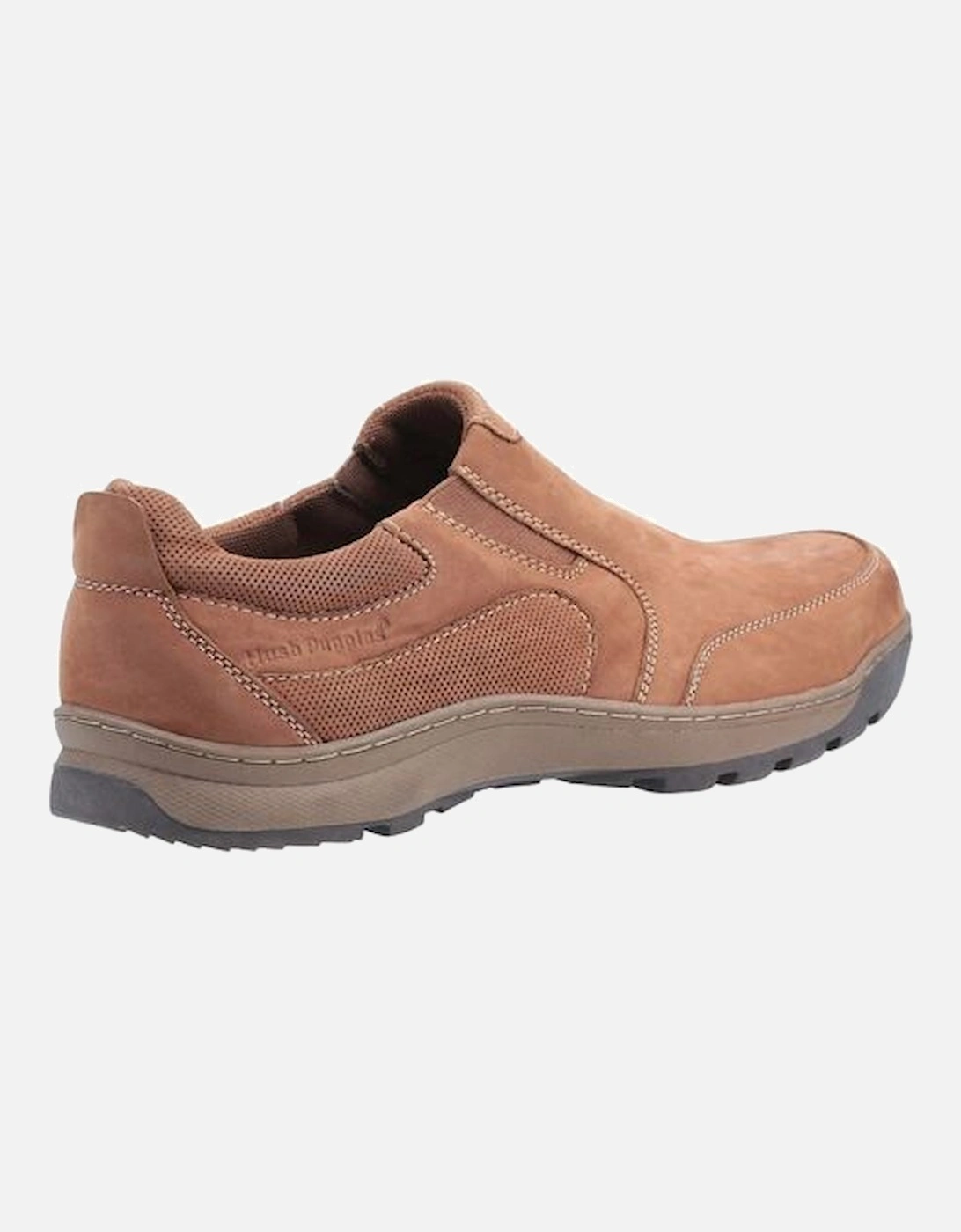 Jasper slip on shoe in tan nubuck