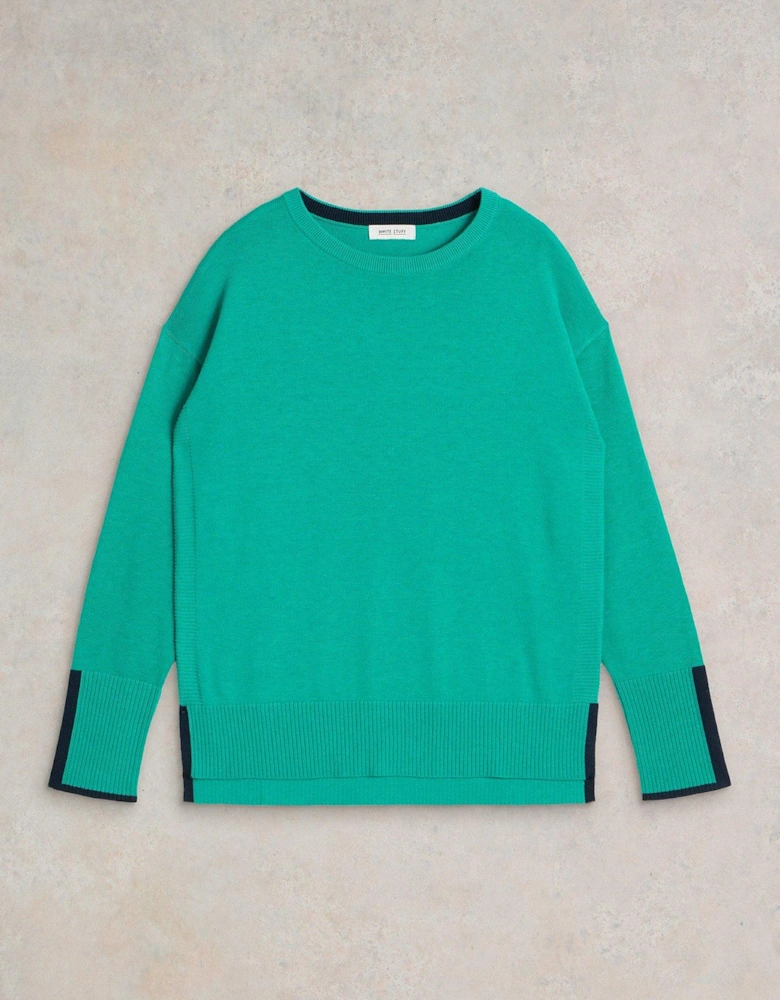 Olive Jumper - Blue