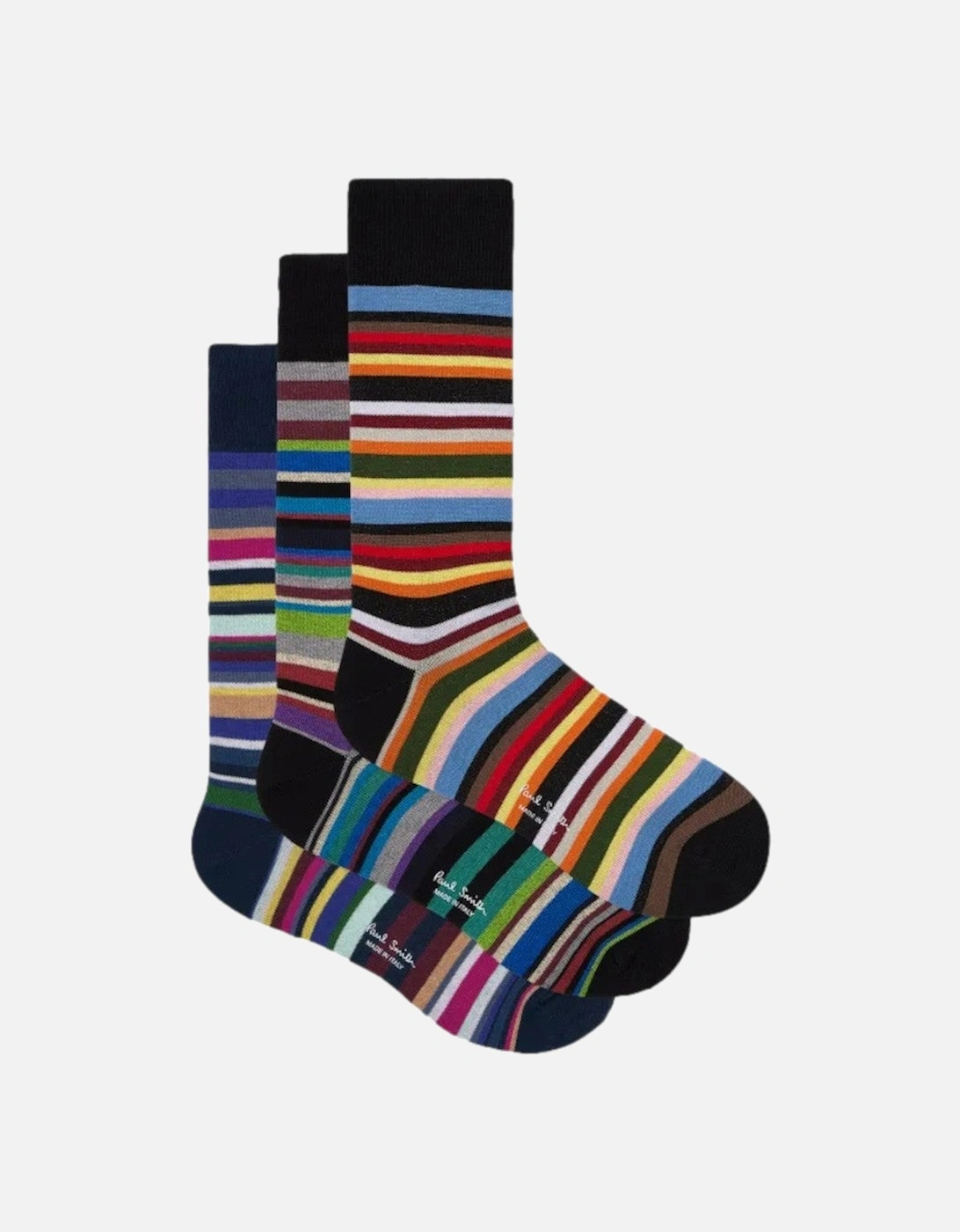 Three  Pack Mix Stripe Socks 1a Mix, 3 of 2