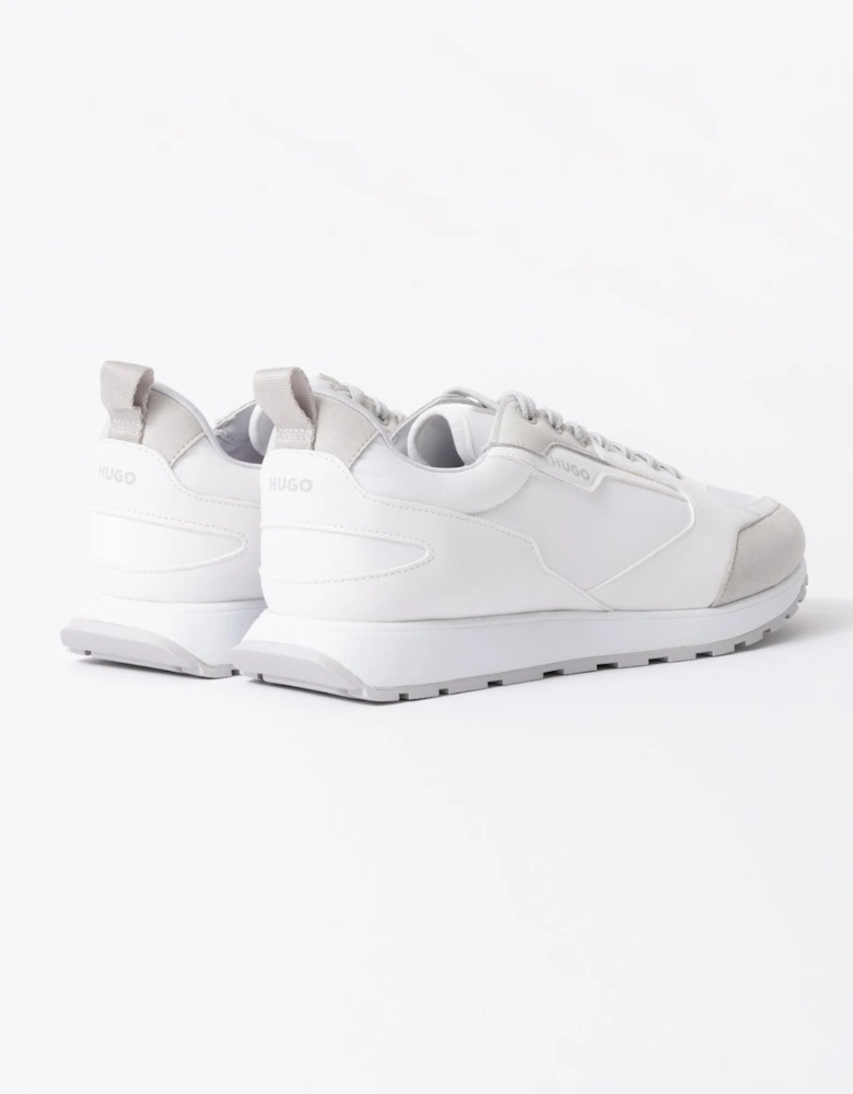 HUGO Icelin Runn Mens Mixed-Material Trainers with Branded Accents