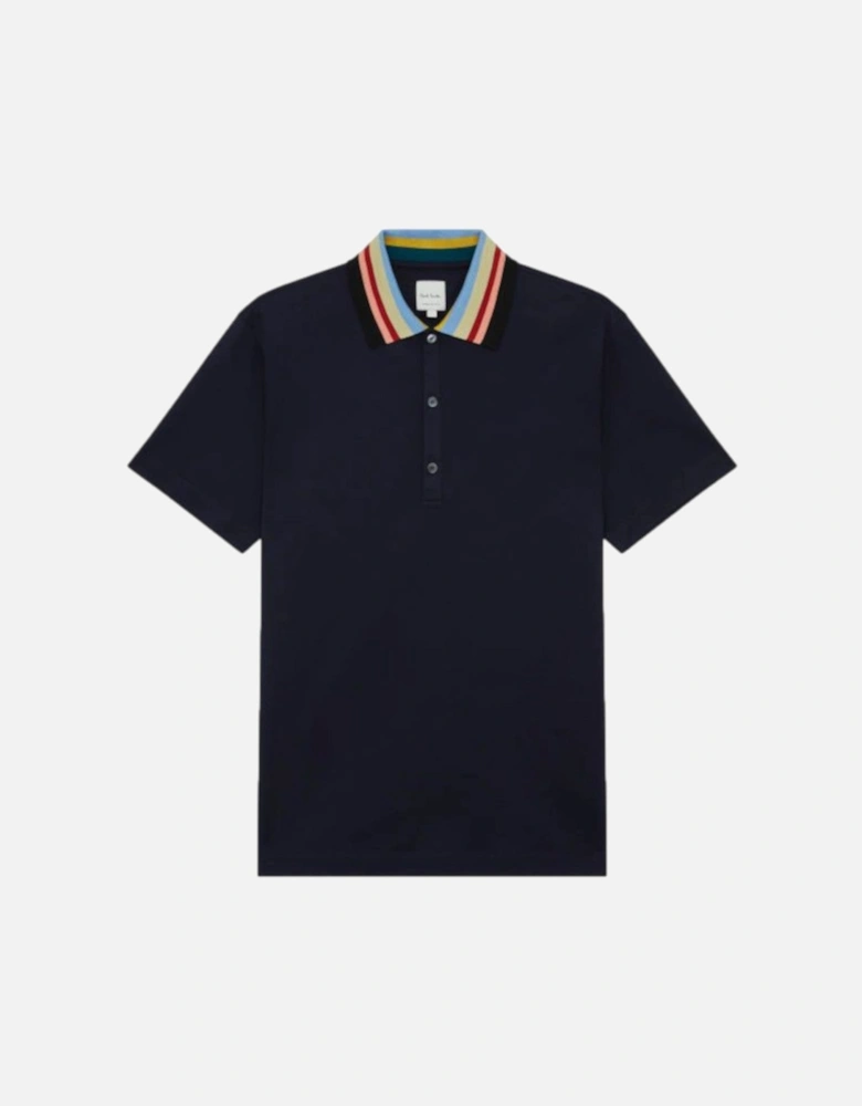 Stripe Collar Polo Shirt 49 DK NAVY