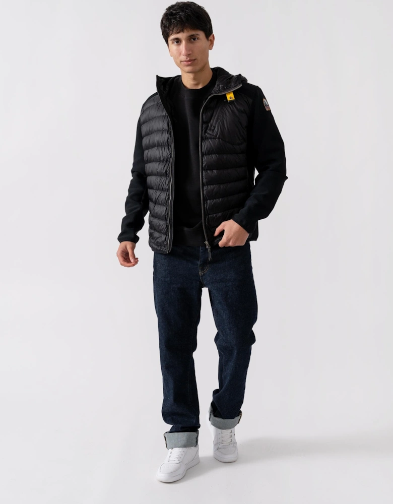 Nolan Mens Hooded Hybrid Jacket