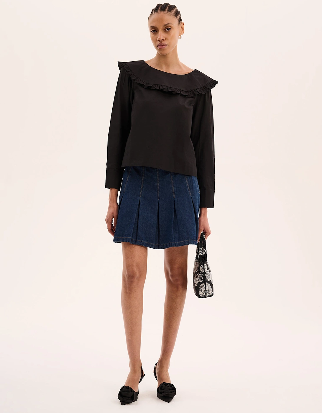 Omnes Women's Echo Denim Mini Skirt - Navy - Size: 18