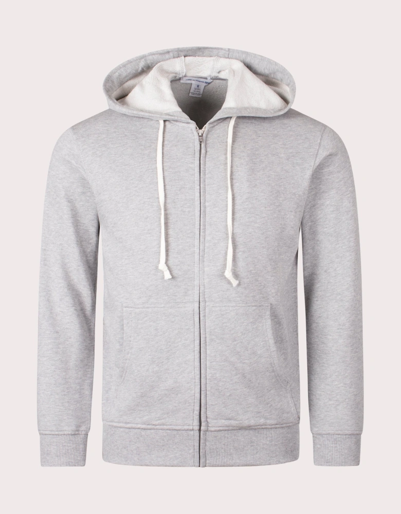 Graphic Print Zip Through Hoodie