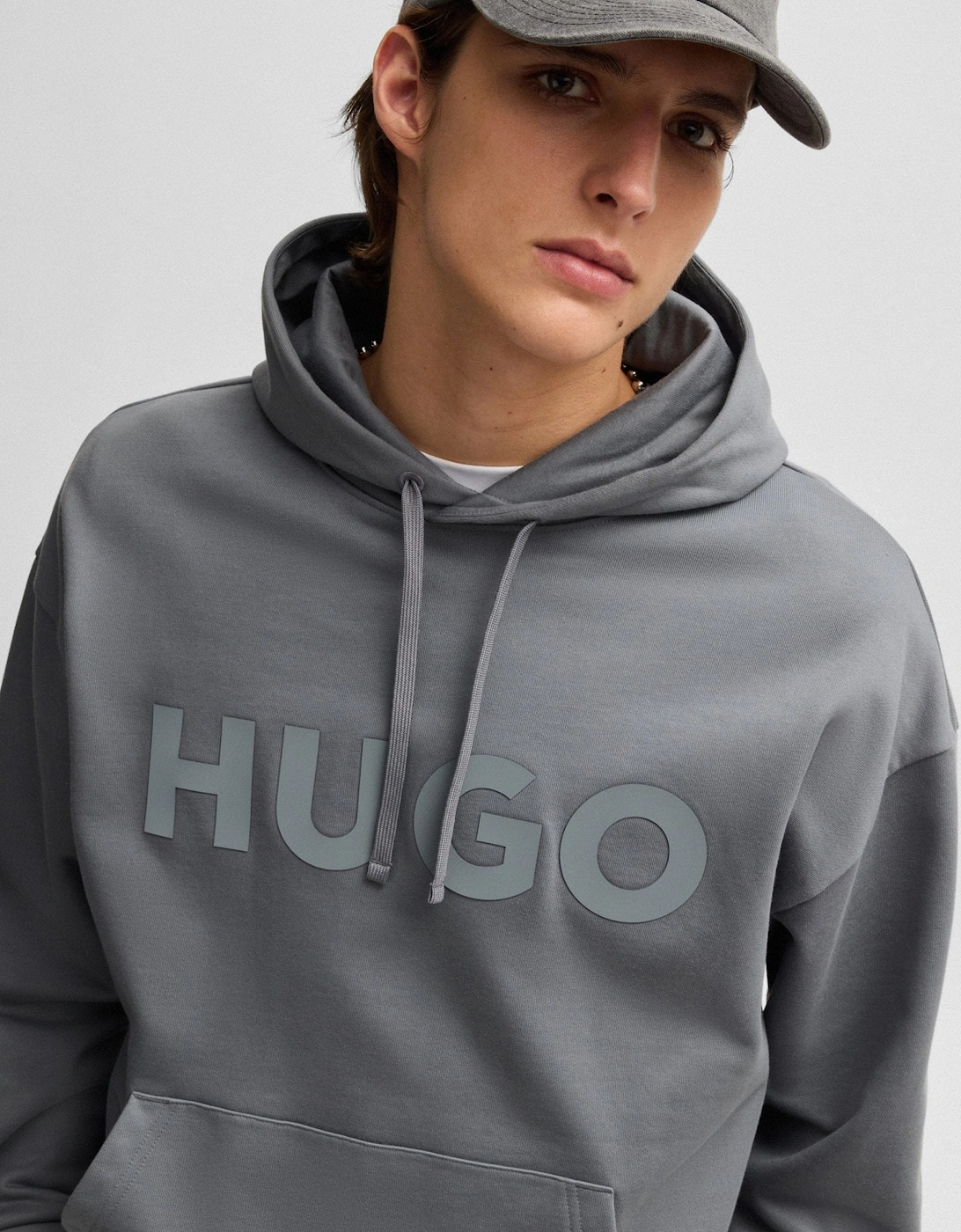 HUGO Ditchle Hoody 086 Open Grey