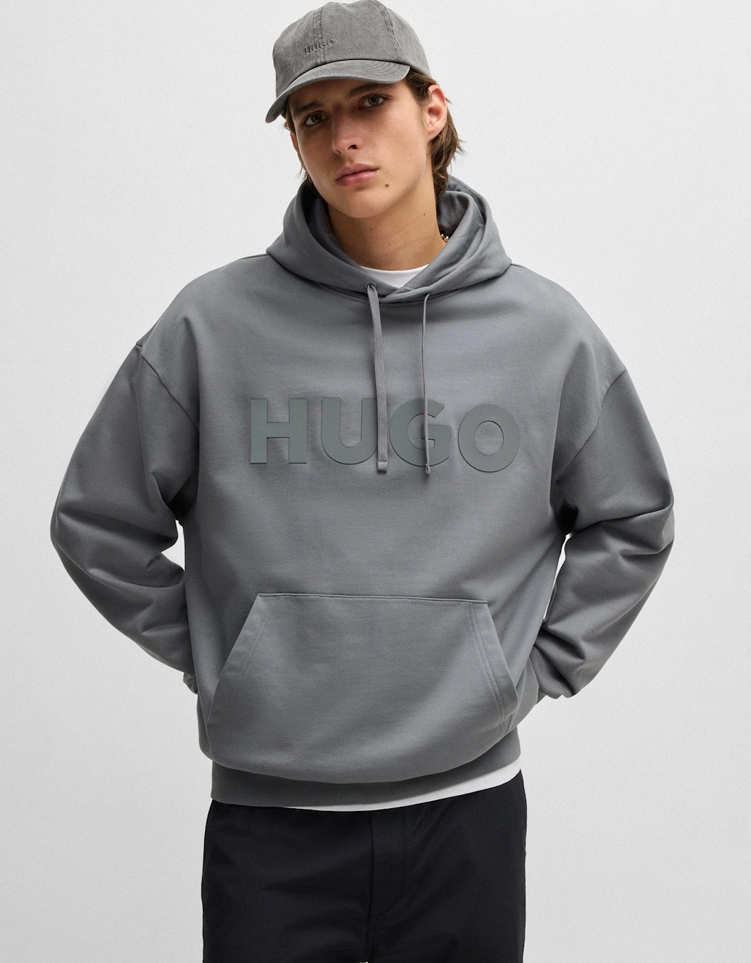 HUGO Ditchle Hoody 086 Open Grey