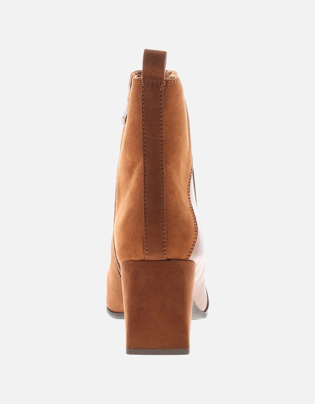 Womens Boots Heeled Ankle Talisa Zip beige UK Size