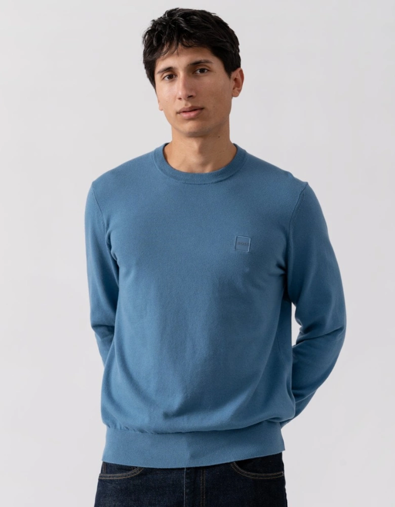 BOSS Orange Kanovano Mens Cotton-Cashmere Crew Neck Sweater