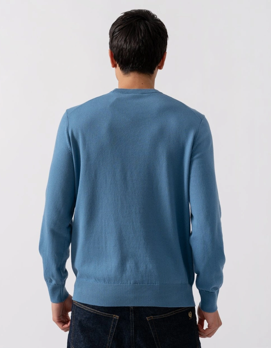 BOSS Orange Kanovano Mens Cotton-Cashmere Crew Neck Sweater