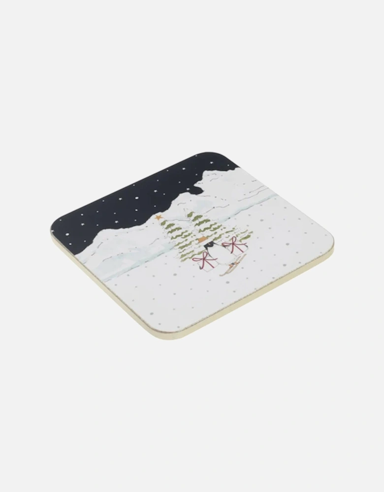 Coasters Set of 4 Snow Season