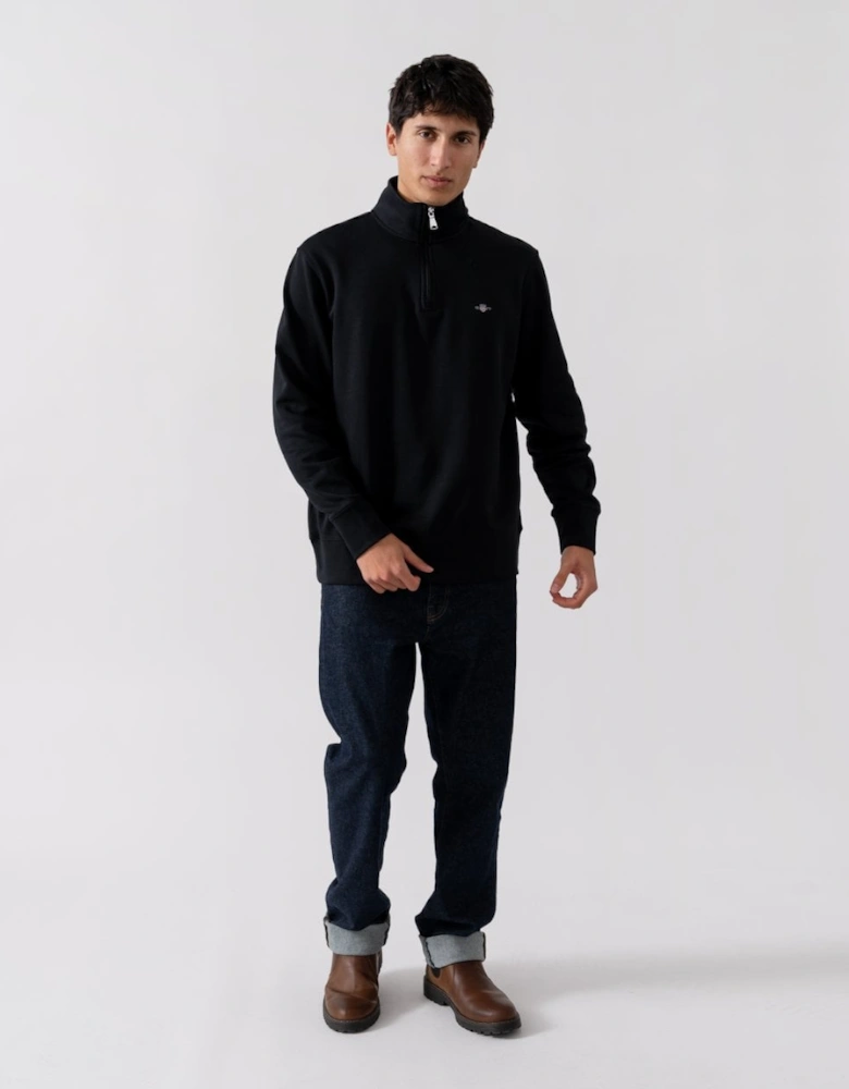 Embroidered Archive Shield Half Zip