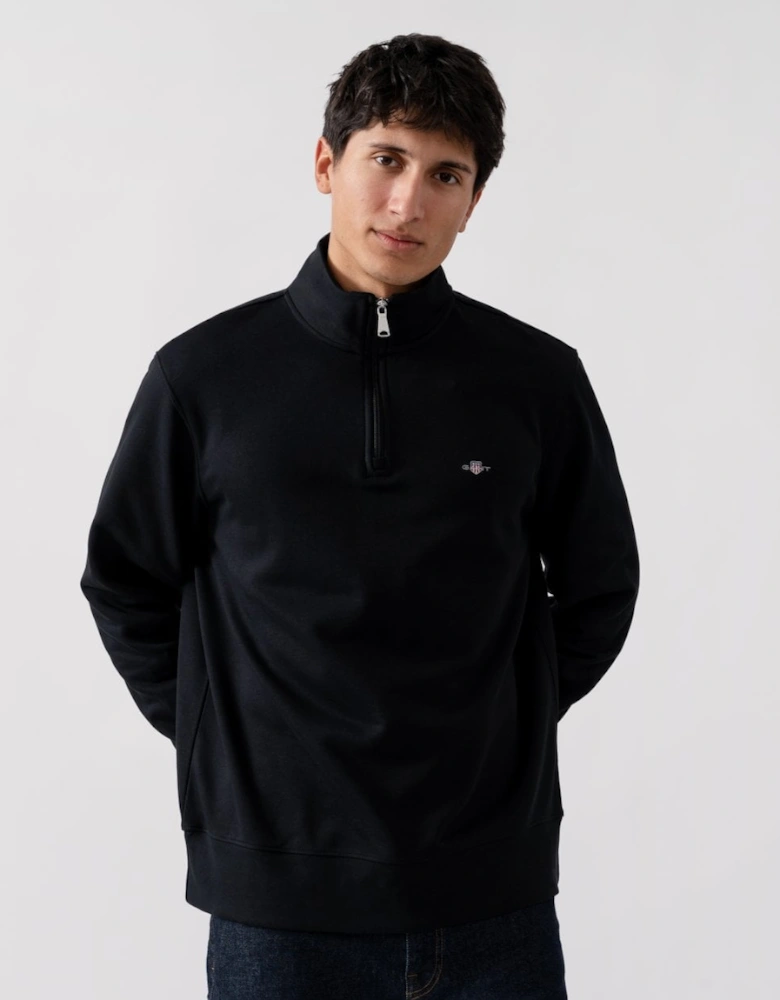 Embroidered Archive Shield Half Zip