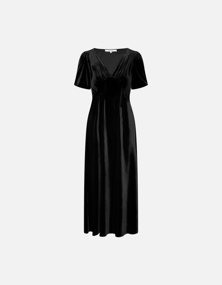 Rosie Velvet Dress in Black