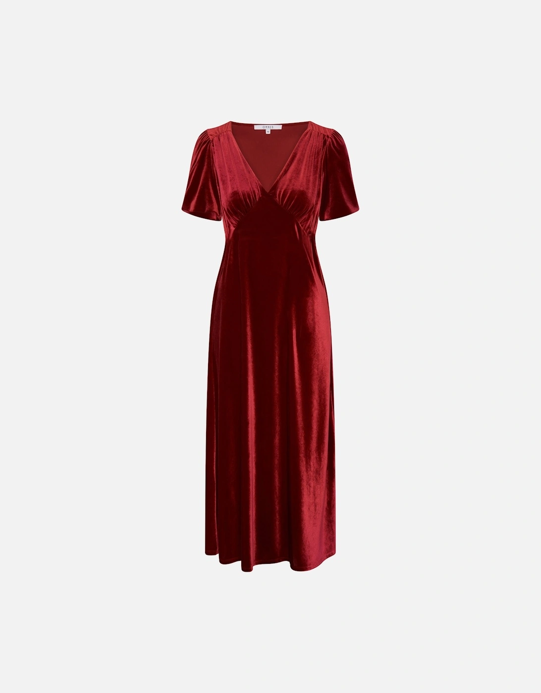 Rosie Velvet Dress in Red