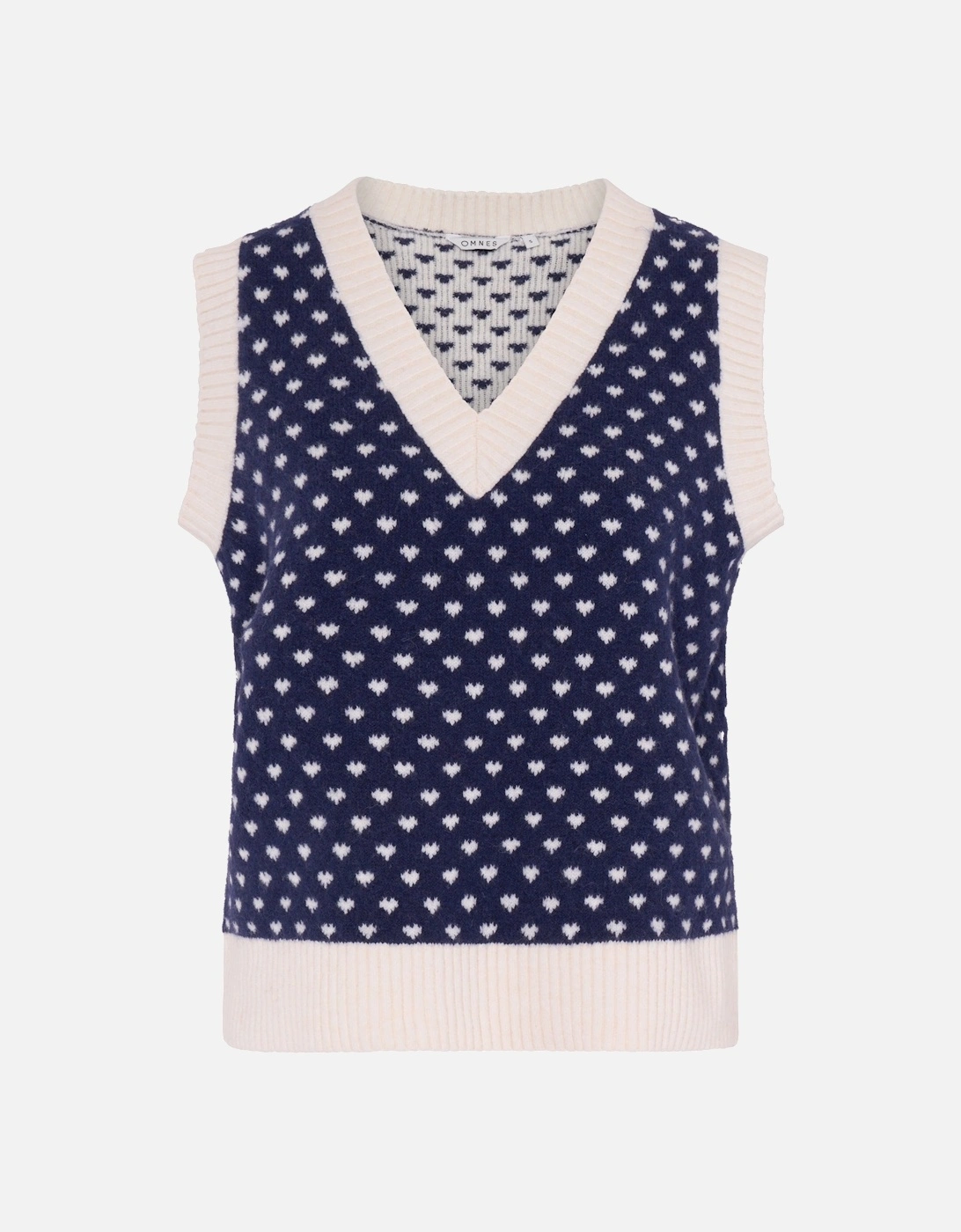 Trinny Mini Heart Vest in Navy