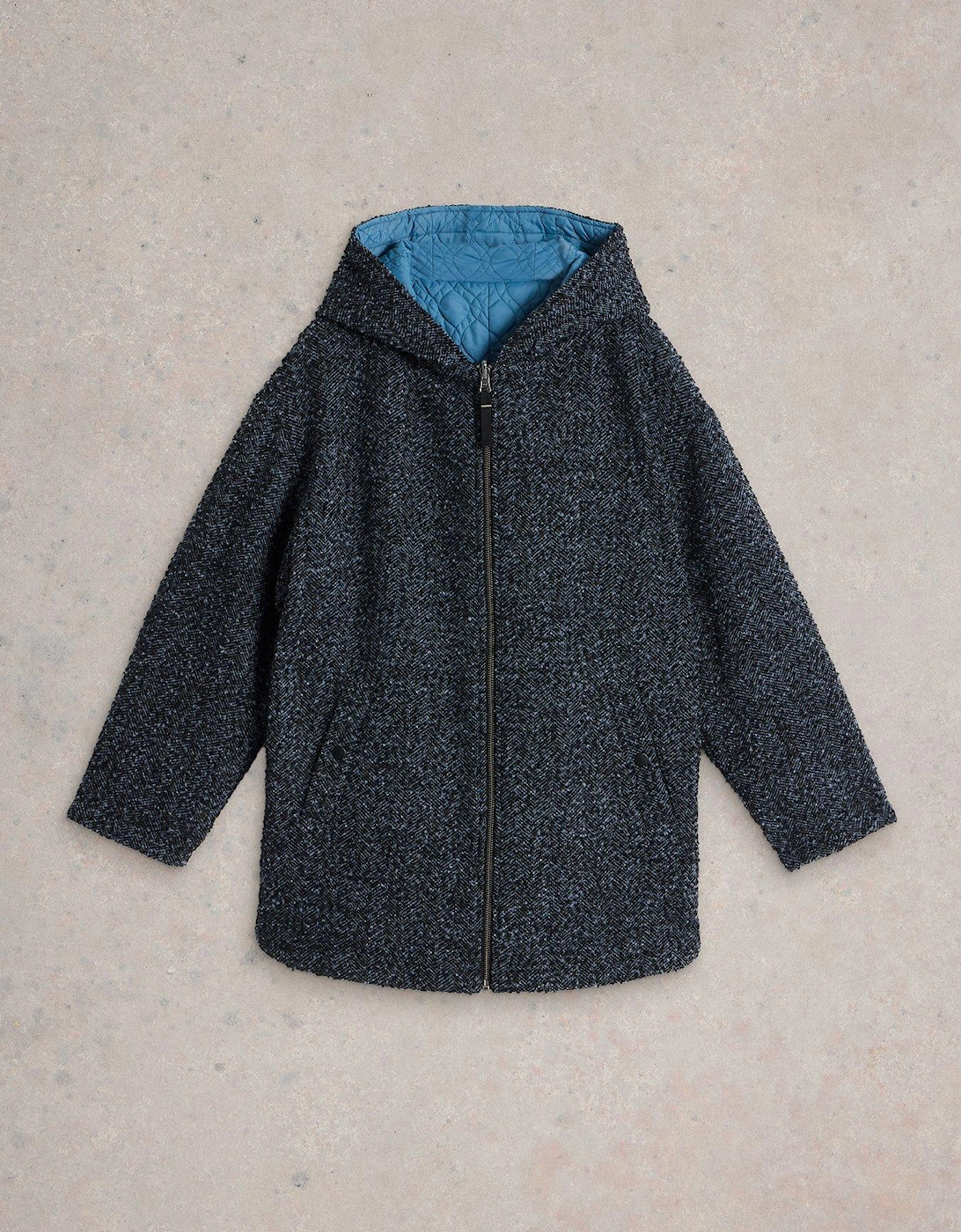 Mariella Reversible Coat - Blue