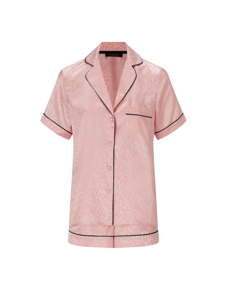 Signature Satin PJ Set - Light Pink