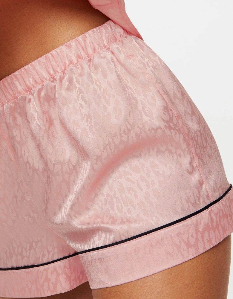 Signature Satin PJ Set - Light Pink