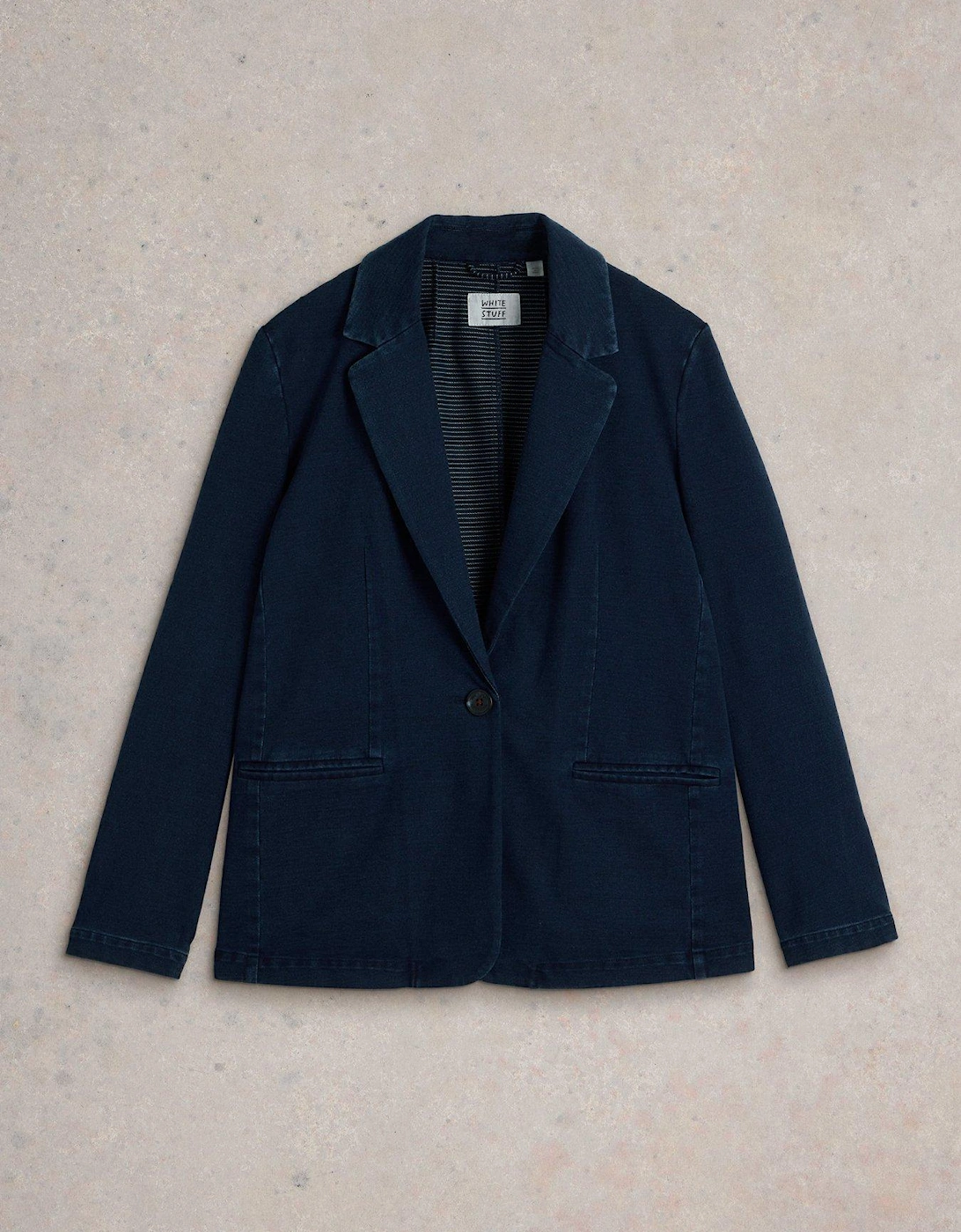 Evelyn Jersey Blazer - Blue