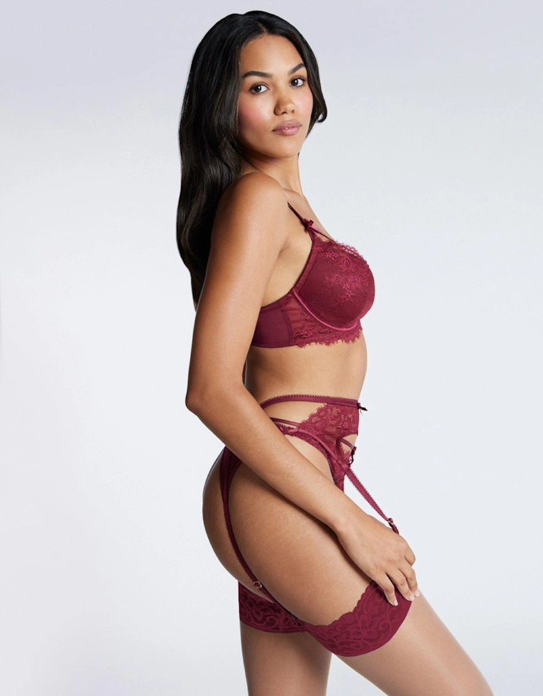 Yonina Balconette Bra - Wine