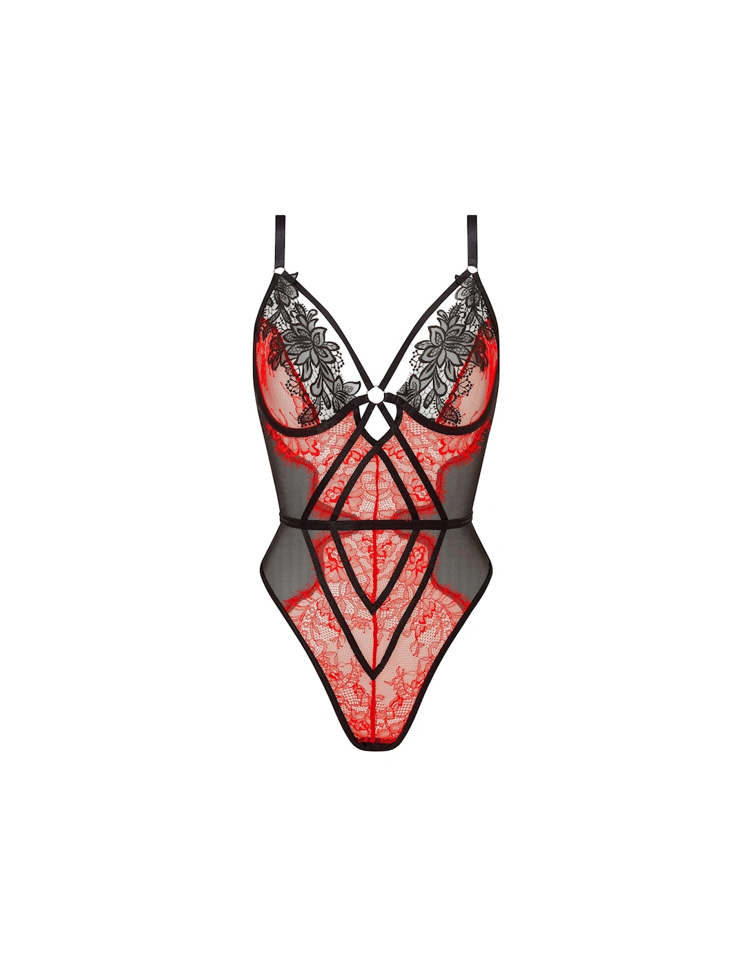 Lovers Secret Crotchless Body - Black/Multi